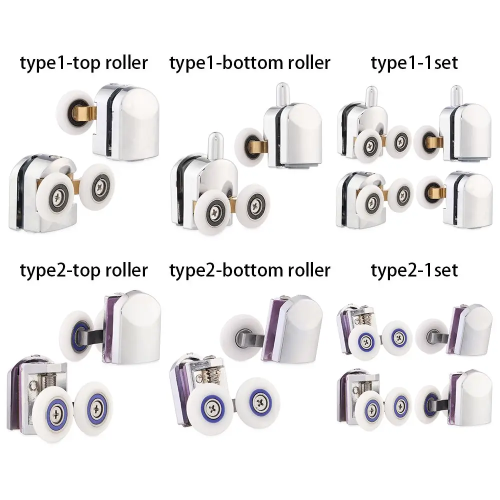 Durable Accessories Sliding Wheel Runners Double-Wheel Replacement Shower Door Rollers