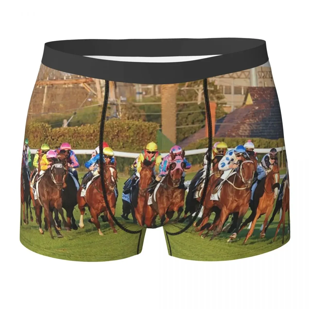 Boxer mutande pantaloncini cavallo Racing Action (13) mutandine intimo morbido da uomo per Homme Man Boyfriend Gifts