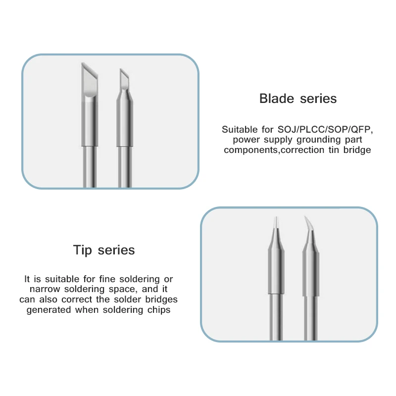RELIFE RL-T245 Series Soldering Iron Tip Universal T245 Handle Heating Up Rapidly Multilayer Plating Soldering Iron Tip