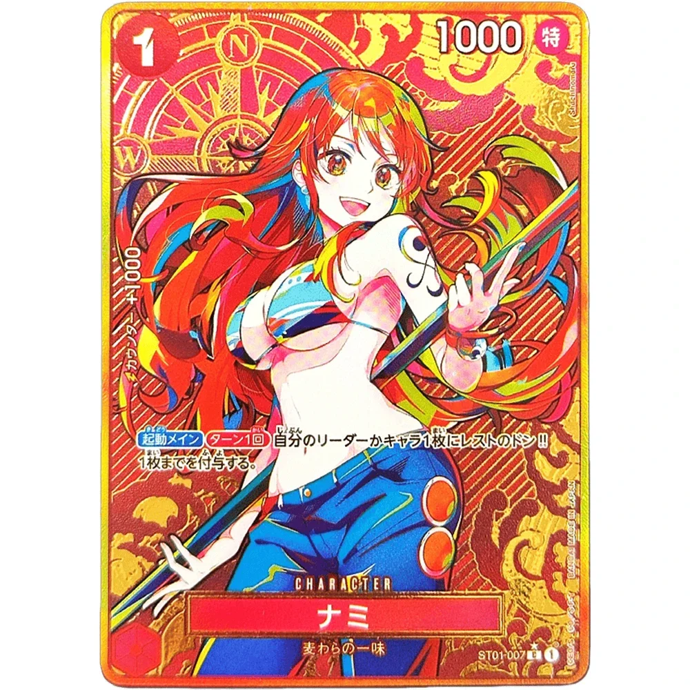 การ์ดสะสม DIY ONE PIECE โบอา แฮนค็อก นามิ อุตะ ST01 ST16 ST17 ญี่ปุ่น คุณภาพสูง ผลิตเอง เกมการ์ดอนิเมะ ของขวัญ ของเล่น