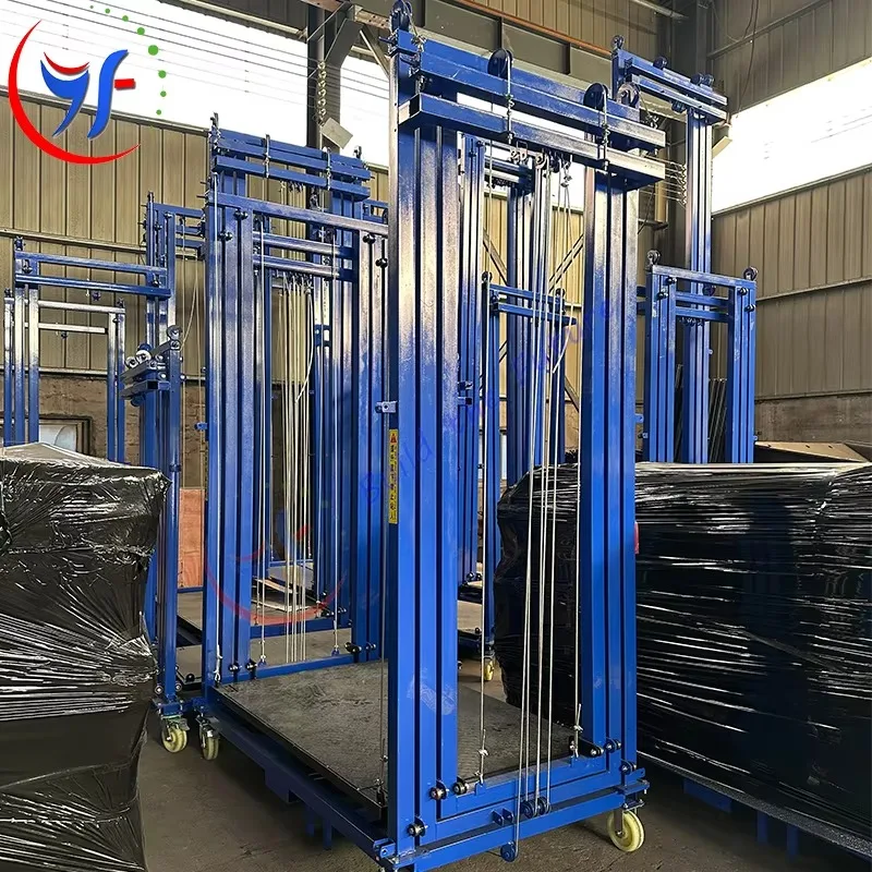Foldable Electric Scaffolding Lift Platform Portable Small Light Weight Scaffold Steel and Ladder Lifting