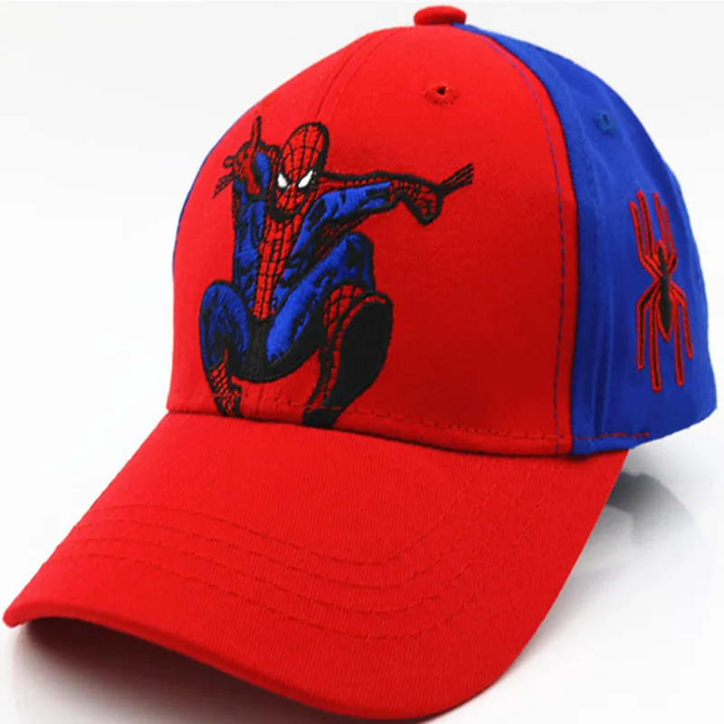 Topi bisbol Spiderman, HotToys Spiderman, topi anak laki-laki dan perempuan, Superhero, properti Cosplay, hadiah anak-anak, aksesori busana 3-7 tahun