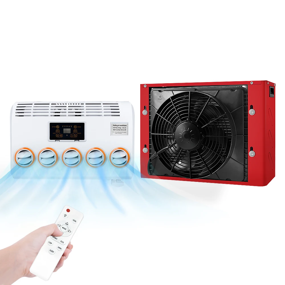 

12V/24V Cab Air Cooling DC Split Air Conditioning Systems 12 Volt/24 Volt Parking Air Conditioner For Truck / Crane