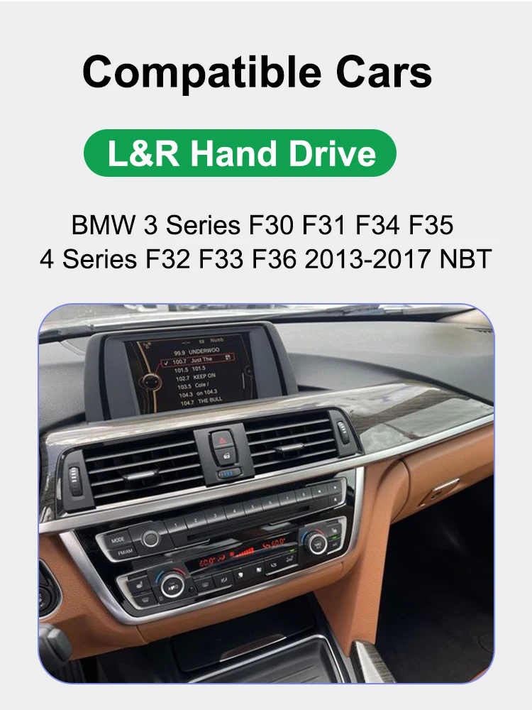 AUTOTOP CarPlay Screen For BMW 1 2 3 4 Series F20 F21 F30 F31 F32 F33 F34 Car Multimedia Player Wireless Carplay Android Auto