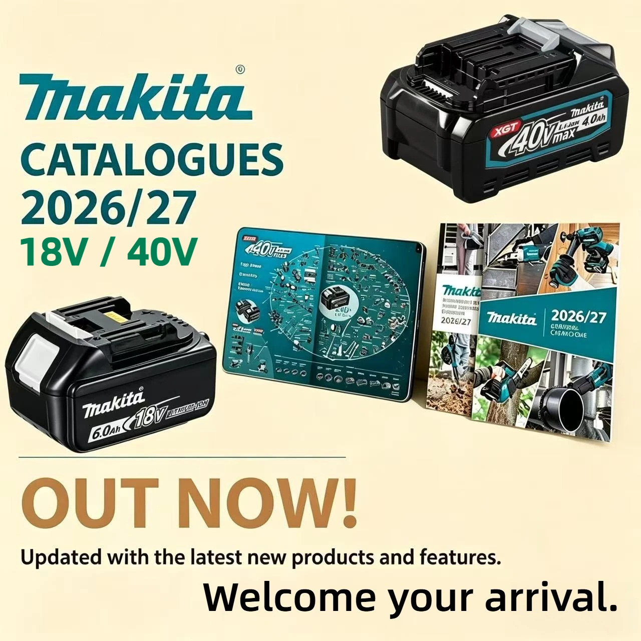 

Makita 18V 6.0Ah 21700 Battery / 40V 4.0Ah 21700 Li-ion Battery Replacement BL1850 BL1860 BL4040 for Makita LXT XGT Power Tools