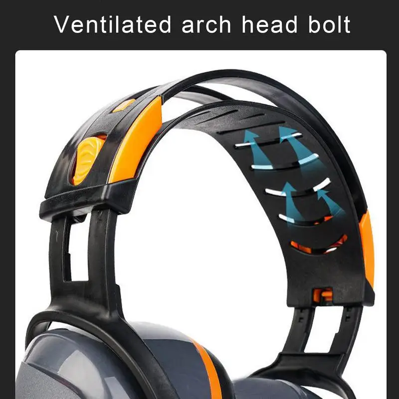 ノイズリダクションイヤーマフブロック静かな聴覚保護再利用可能な静かな安全プロテクタートラック産業作業建設用