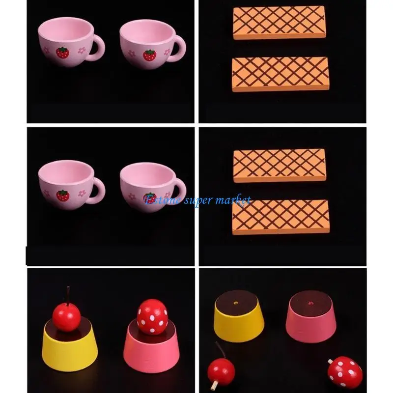 090B لعبة كب كيك للأطفال لعبة تعليمية صينية التظاهر لعبة الطعام هدايا للأطفال