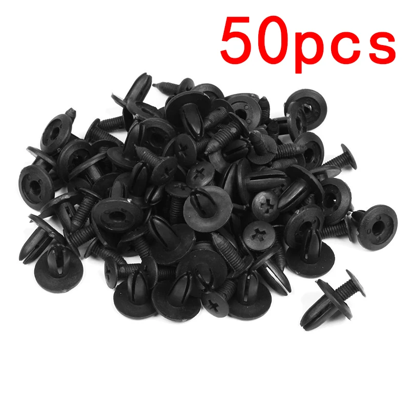 6mm Car Bumper Fender 6mm Hole Plastic Rivets Fasteners Clips For Honda Auto Fastener & Clip Interior Accessories