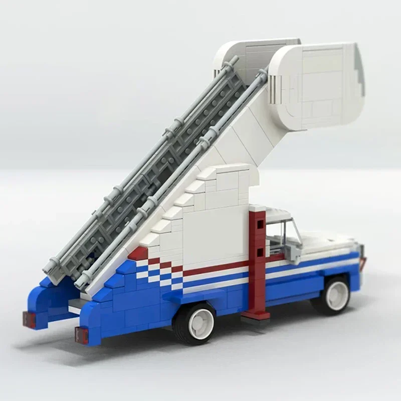 Classics City Vehicle Model Moc Building Bricks Airport Stair Car Technology Modular Blocks Gift  Toy DIY Sets AssemblyChristmas