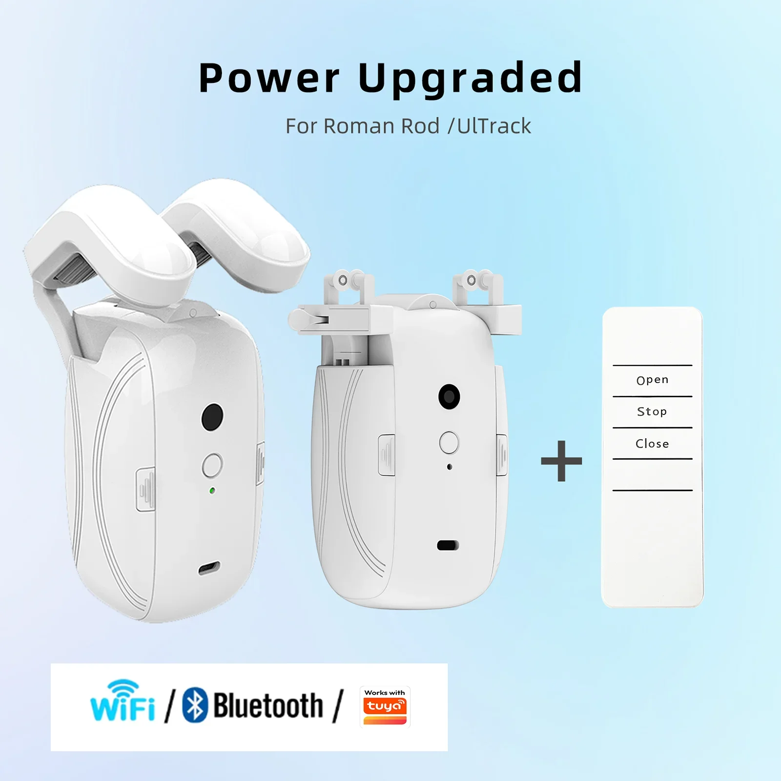 

Автоматический робот для штор для умного дома — электрический толкатель для штор Wi-Fi и Bluetooth с дистанционным управлением через приложение и голосовое управление через Alexa/Google