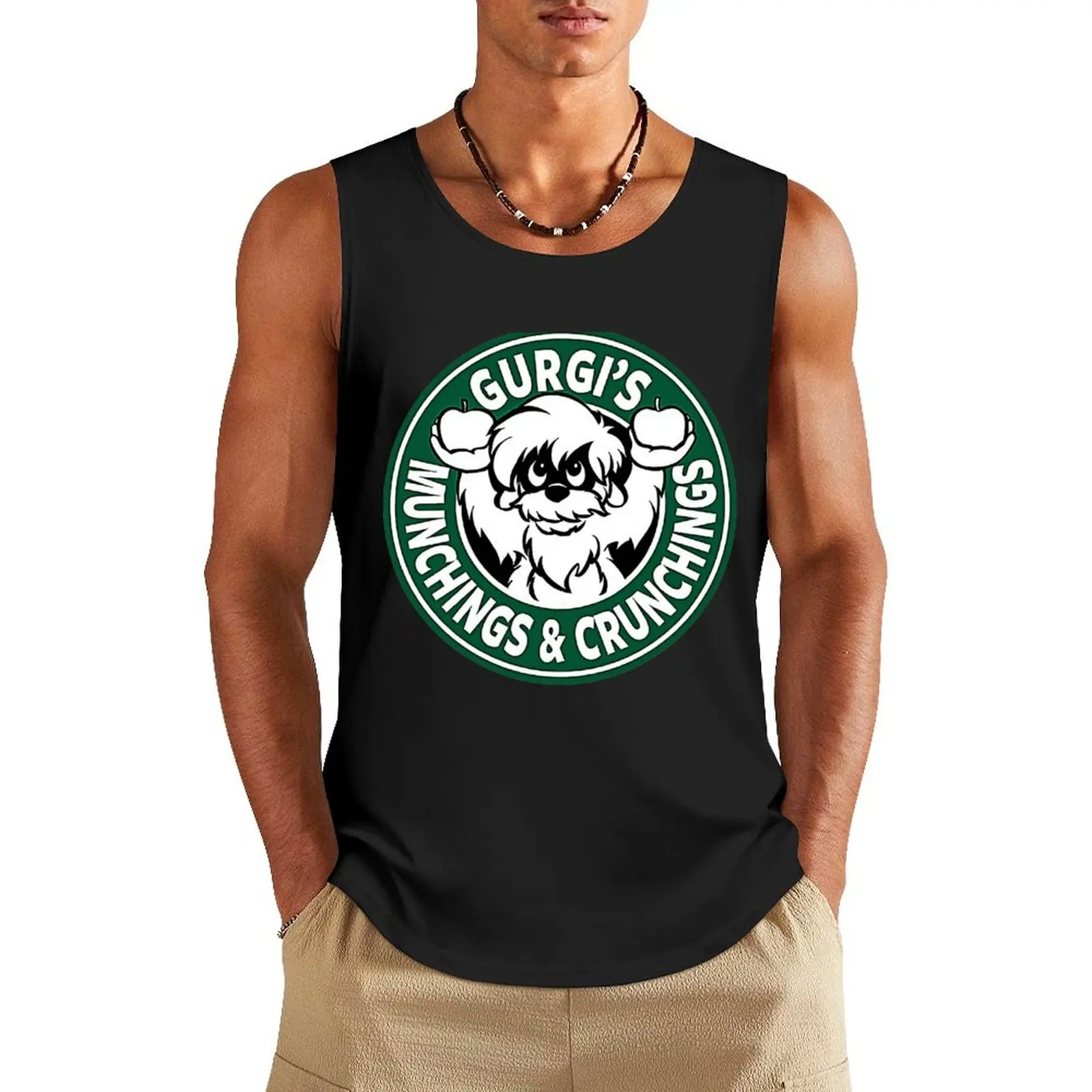 Gurgi's Munchings & Crunchings Tank Top vest for men Body man gym t-shirts man Vest