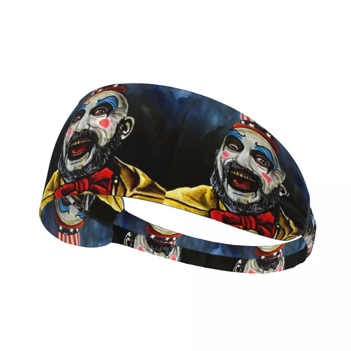 

Custom Captain Spaulding Sports Sweatbands for Training Horror Film House of 1000 Corpses Quick Drying Headband Women Men
