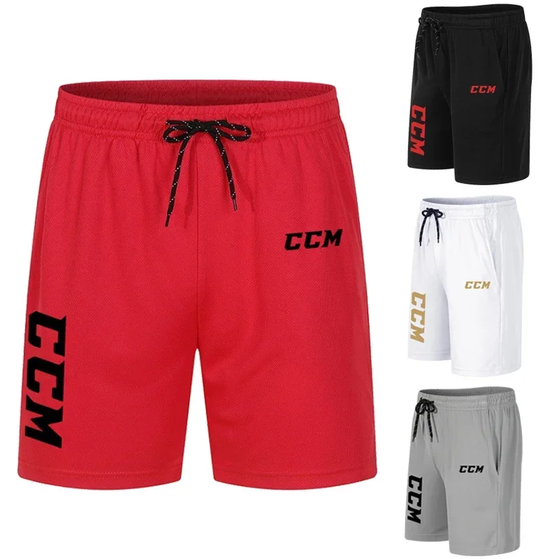 CCM 2025 Summer Jogging Men's Casual Sport Five Minute Shorts Gym Workout Men's Breathable mesh quick drying exercise  shorts