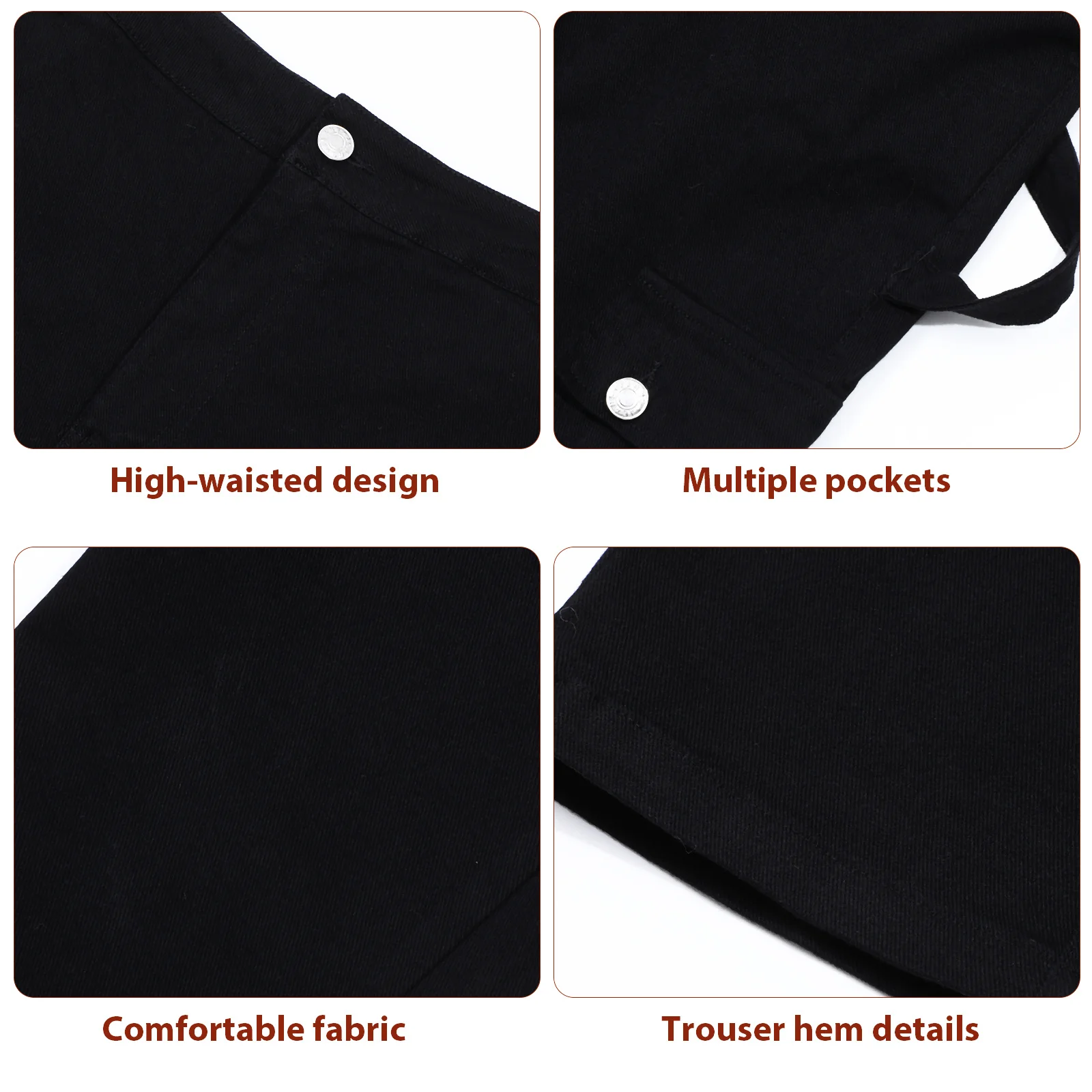 High Waisted Cargo Pants Women Size Xl With Multiple Pockets For Daily Wear Travel Ladies Work Trousers Womens Cargo Pants