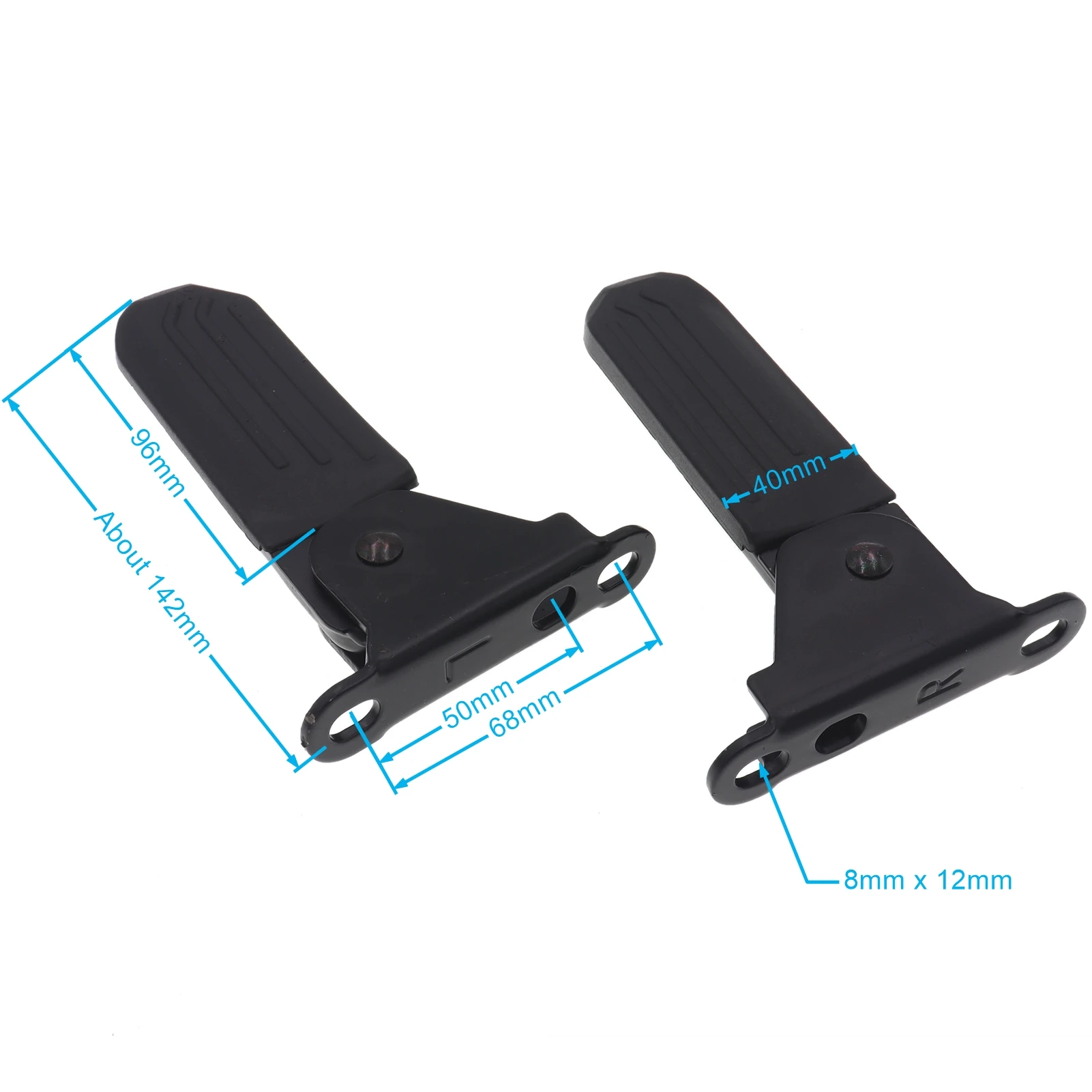 1 Pair Folding Pedals Foot Peg for Electric Scooter Bike