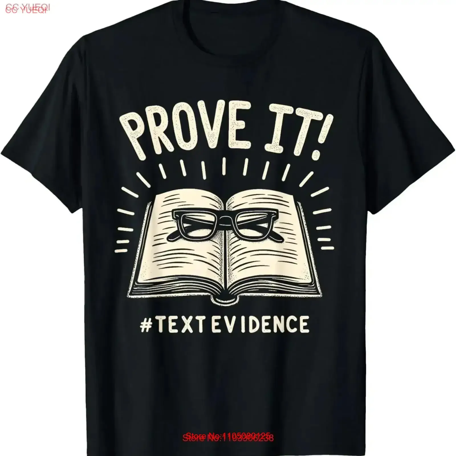 Prove su texto evidencia profesor de inglés lectura día de prueba camiseta vintage lavado streetwear estirado ligeramente vintage lavado