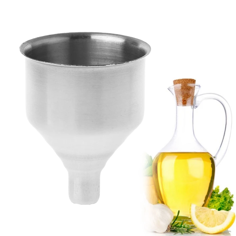 R1WA Riempiono imbuto in acciaio inossidabile Riempimento piccole bottiglie boccette cucina liquido