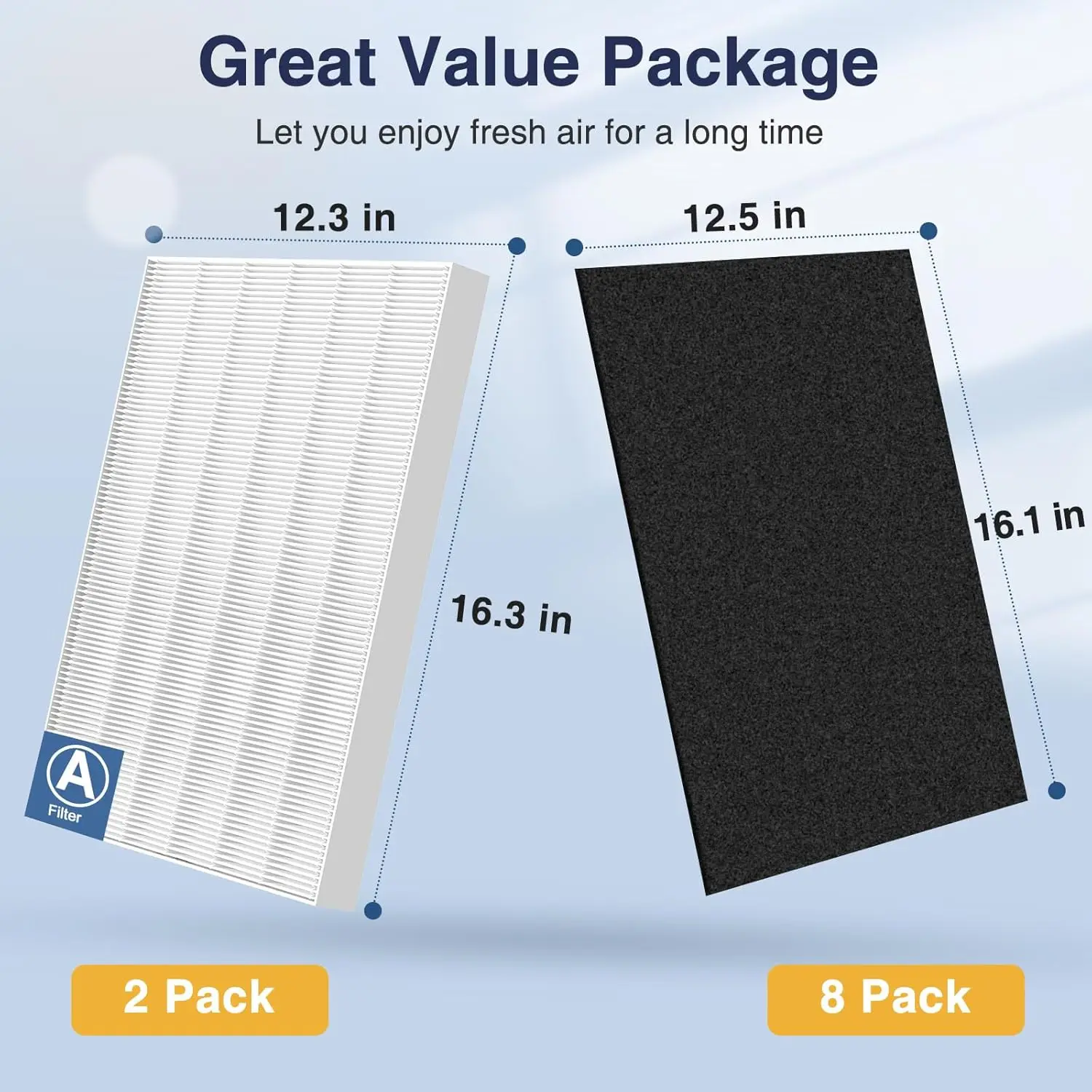 115115 Replacement Filter A Size 21 for Winix PlasmaWave C535, 5300-2, P300, 5300, 6300, 6300-2, AM90, 9000, 5000, 5000B, C909,