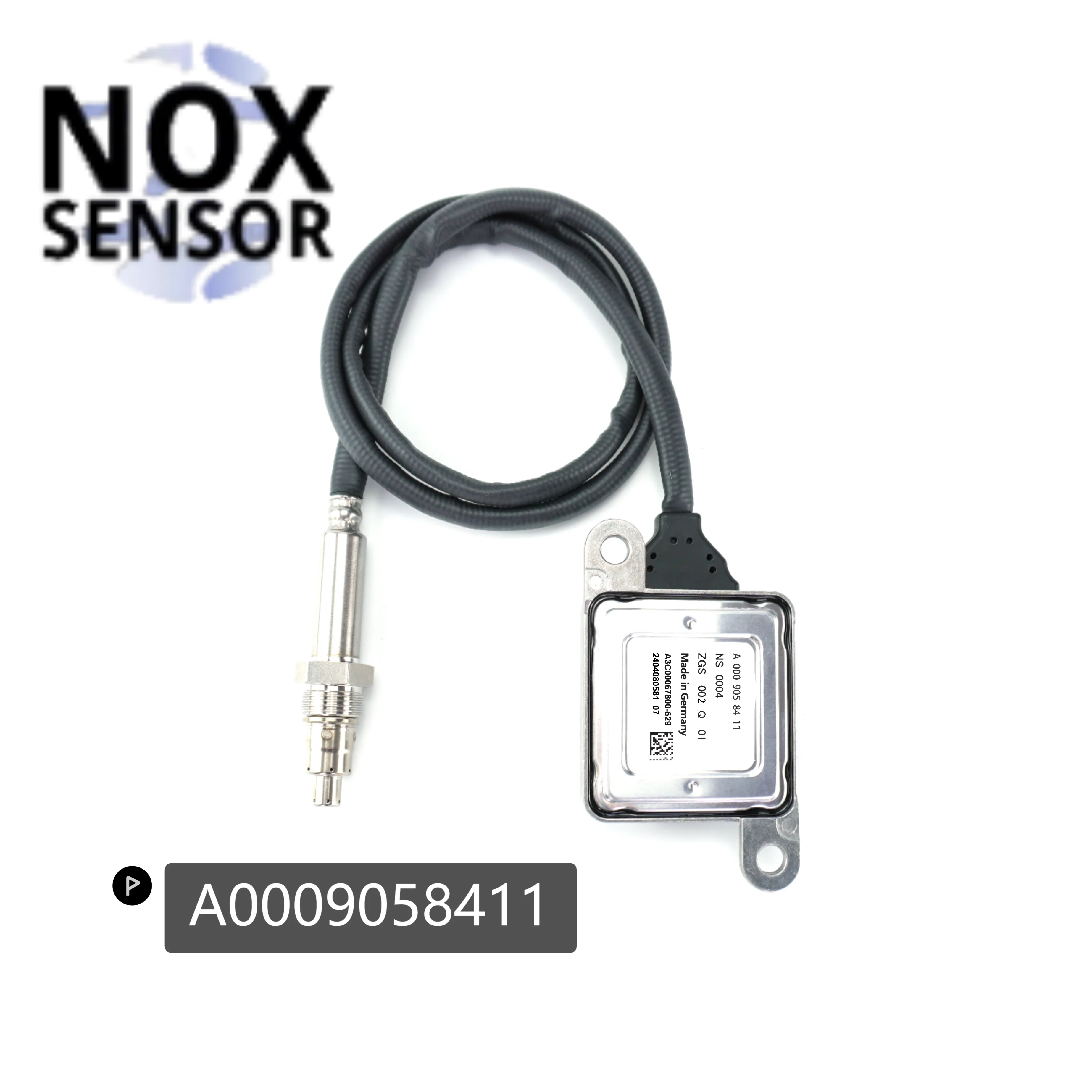 A0009058411 Sensor de óxido de nitrogênio Nox para Mercedes-Benz W222 V222 X222 GLC 250D Sprinter, Original, Novo