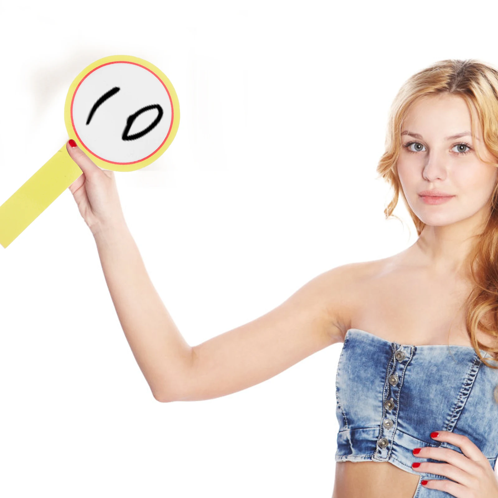 10 pz Cancellabile A Secco Paddle Board Riutilizzabile Aula Vote Asta Lavagna Palmare Leggero Portatile Insegnante Studente Evento