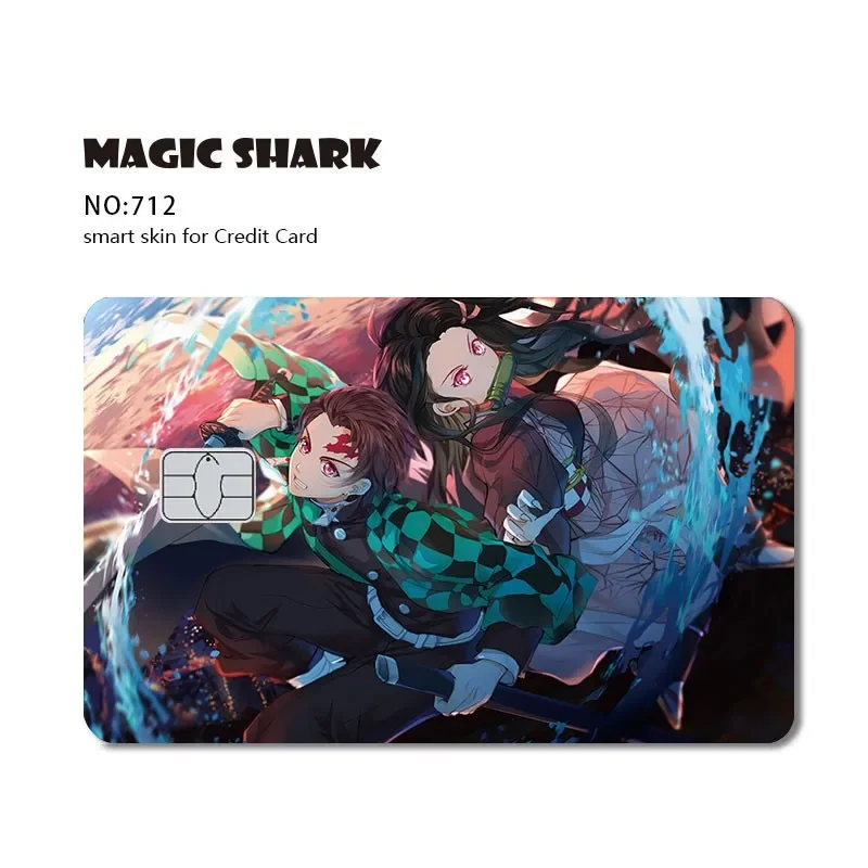 New Cool Anime Dragon Ball Naruto Credit Debit Metro Card Sticker Skin Film Front Side Small Chip Large Chip