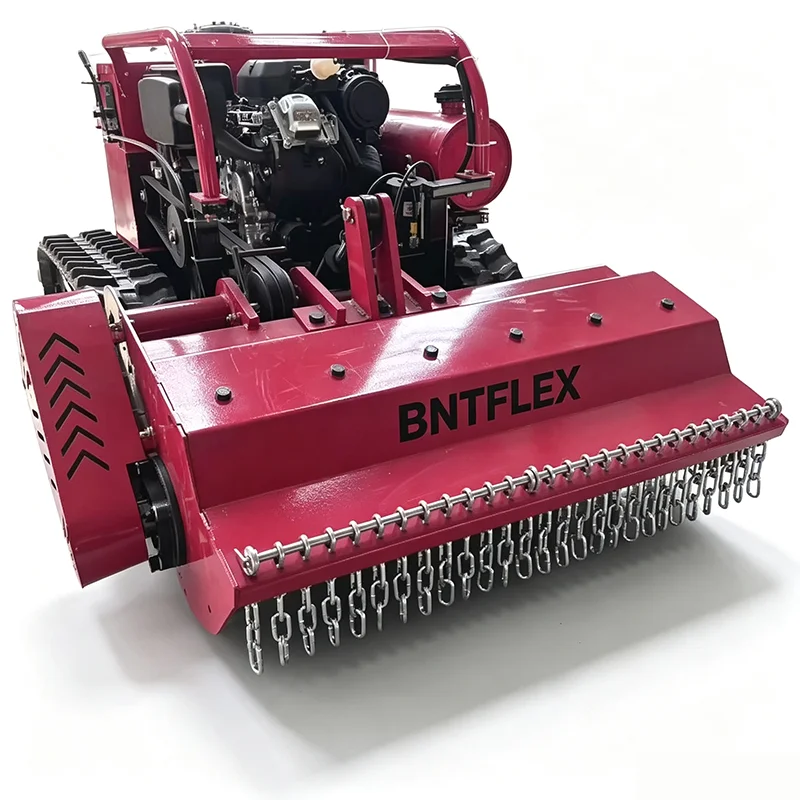 27 HP Remote-Controlled Grass Breaking Rotary Tiller Lawn Mower for Precision Landscaping And Garden Care