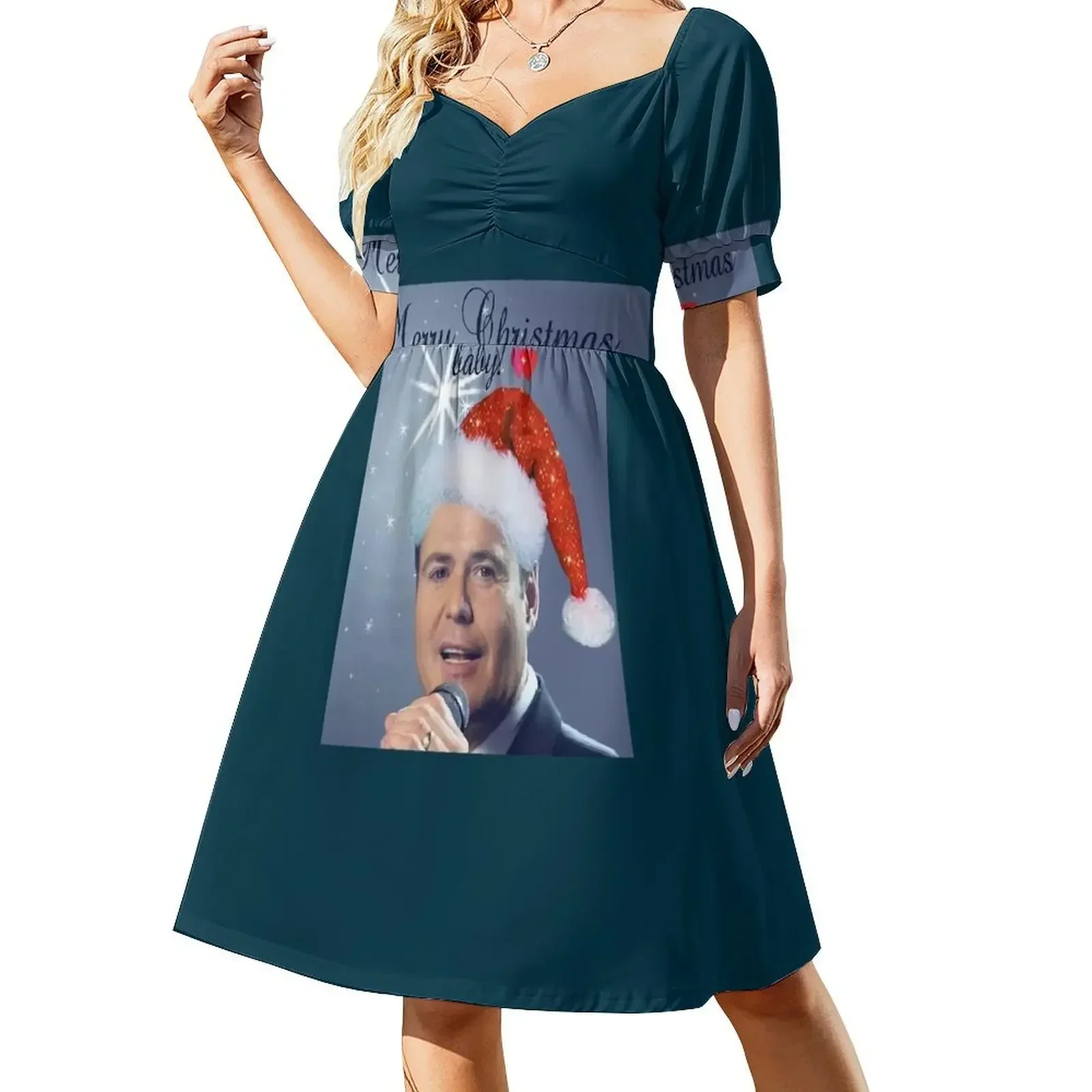 

Copy of Donny Osmond Vintage Short-Sleeved Dress dress party evening elegant luxury celebrity Women's summer suit Dress