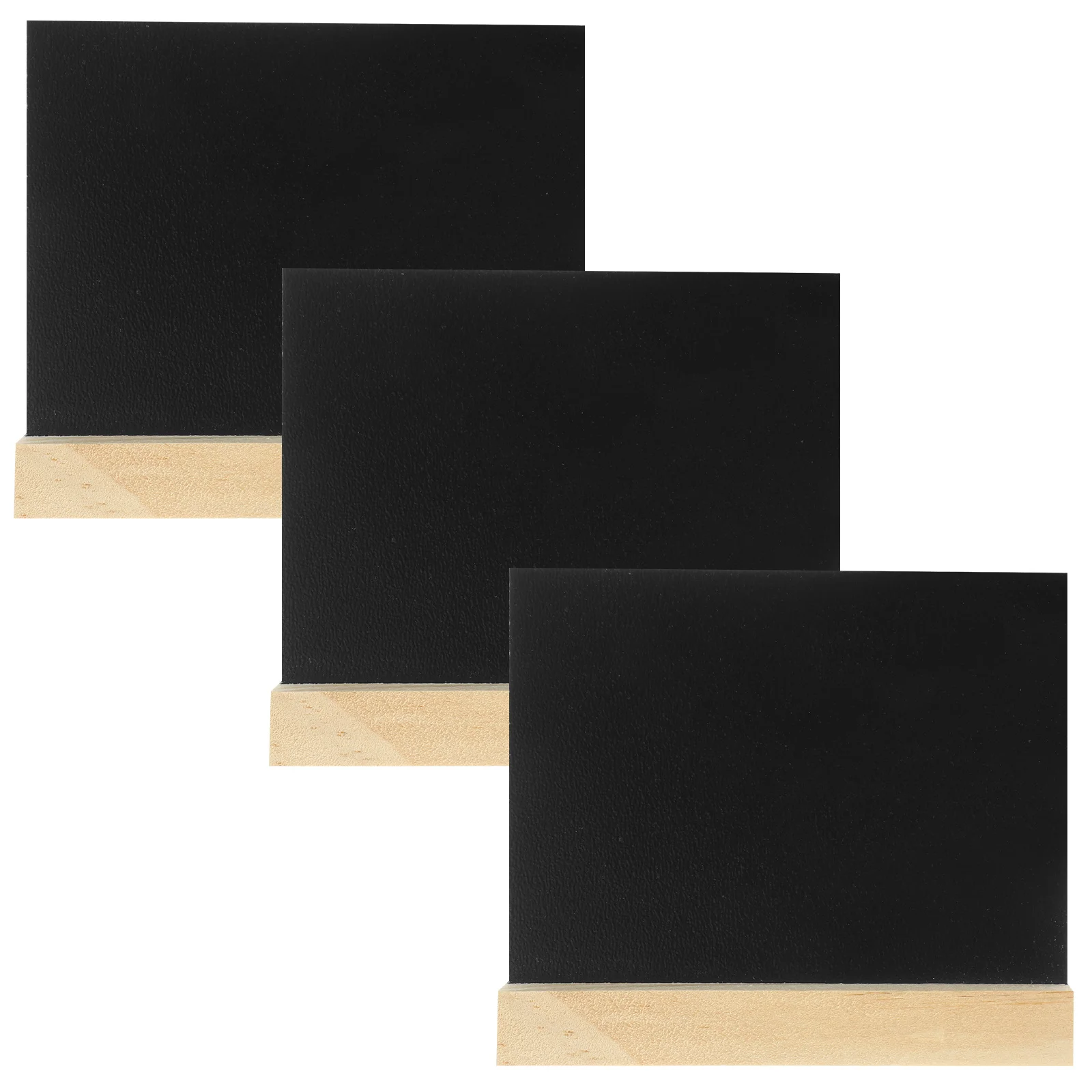 

3pcs Standing Mini Chalkboards Double Sided Small Blackboard Table Display Wood Base Message Board Wedding Party Restaurant Menu