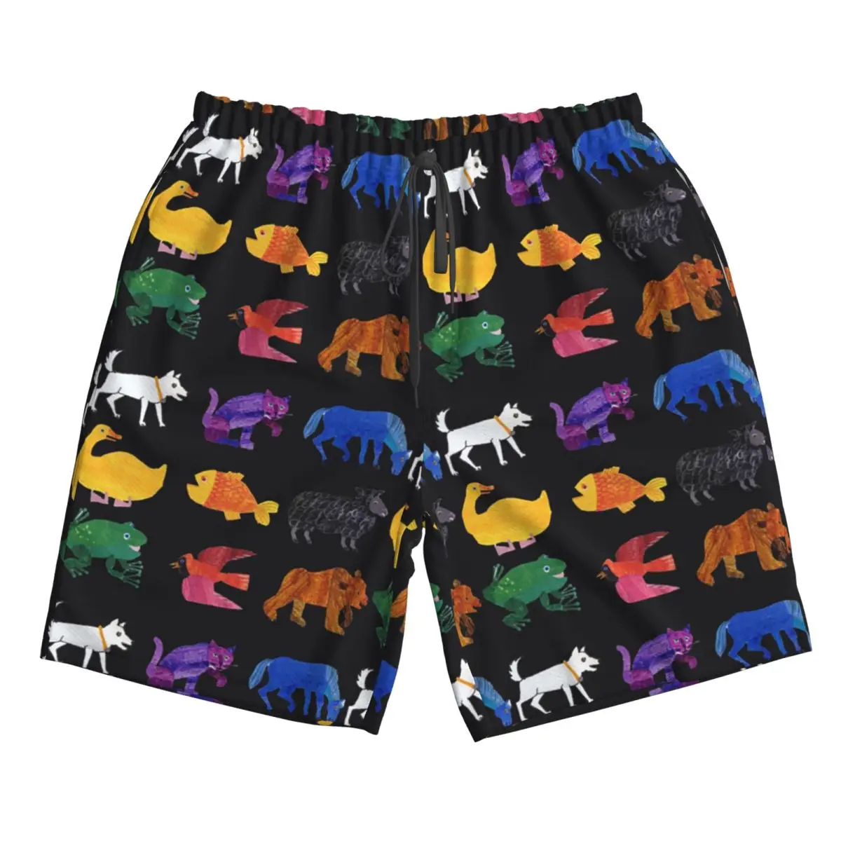 Eric Carle Animals Trunks Beach Board Shorts Casual Quick Dry Swimming Summer Men Pants