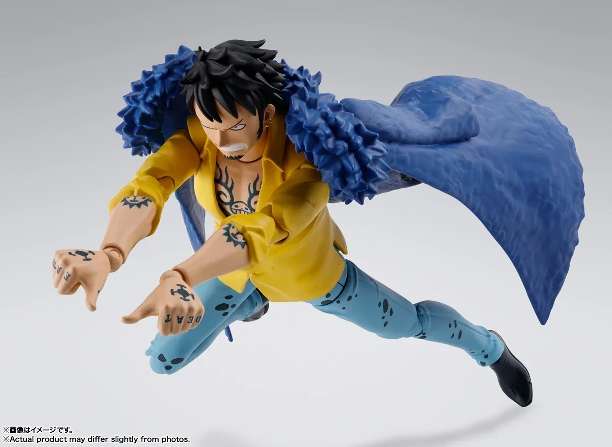 Original Anime One Piece  S.H.Figuarts TRAFALGAR.LAW -The Raid on Onigashima PVC Action Figure SHF Toys Collect Gifts In Stock