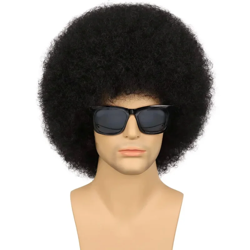 Synthetic Afro Wigs for Men and Women -70s Unisex Jumbo Costume Funny Party Big Afro Wigs