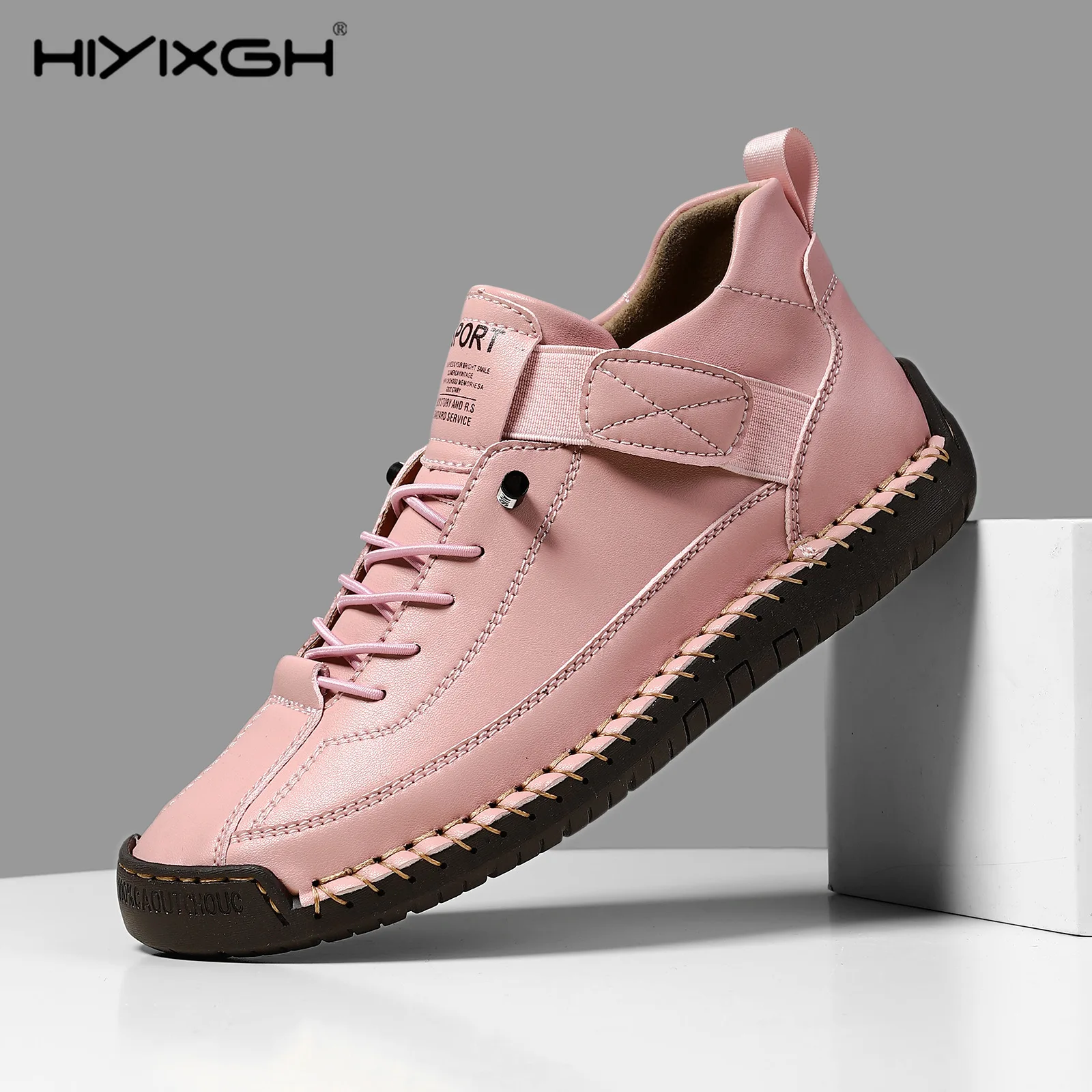 Handmade Leather Men Shoes Casual Slip On Loafers Breathable Leather Shoes Men Flats Fashion Moccasins Tooling Shoes Plus Size view 6