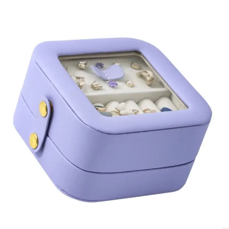 Q9QA Multiple Layer Jewelry Travel Case Travel Ready Jewelry Organizers Convenient Storage Case for Storing Accessories