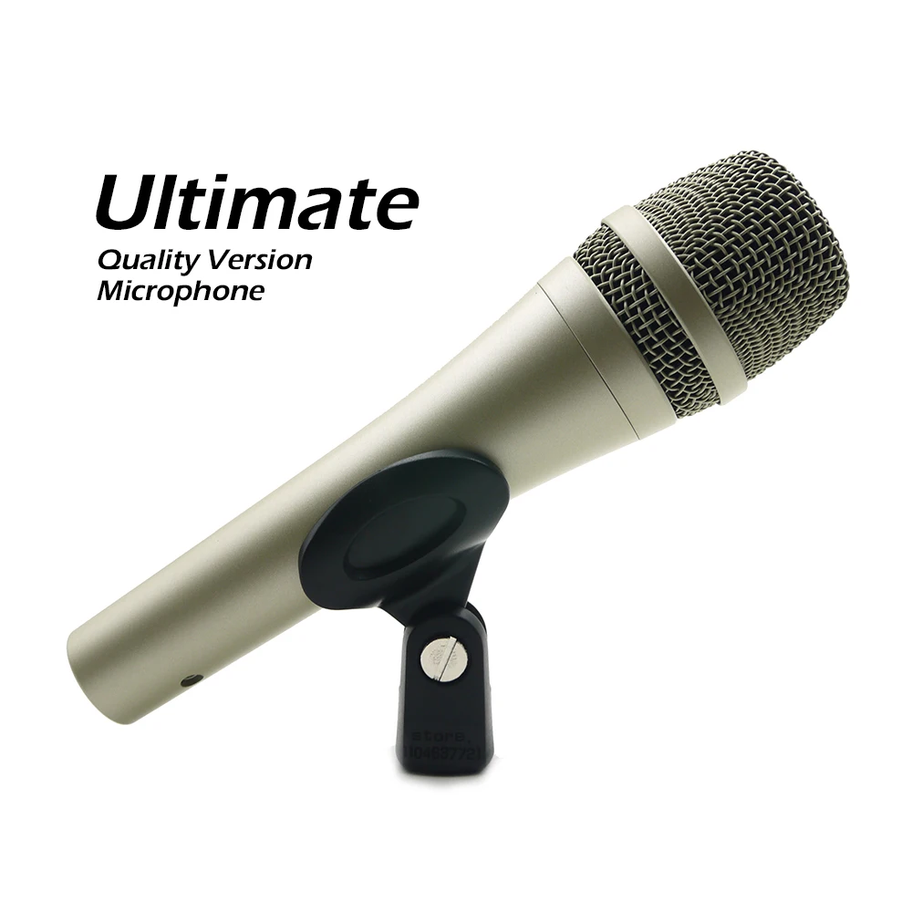 TOP Quality Metal E935C Professional Cardioid Mic E935 Dynamic Wired Microphone Champagne Color For Live Stage Karaoke Vocals