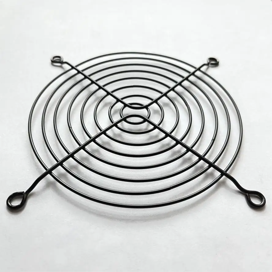 Imagem -03 - Funplaysmart 100 Pcs Fan Grille 120 mm Computer Cooling Fan Protection Grid Black Metal Safety Cover