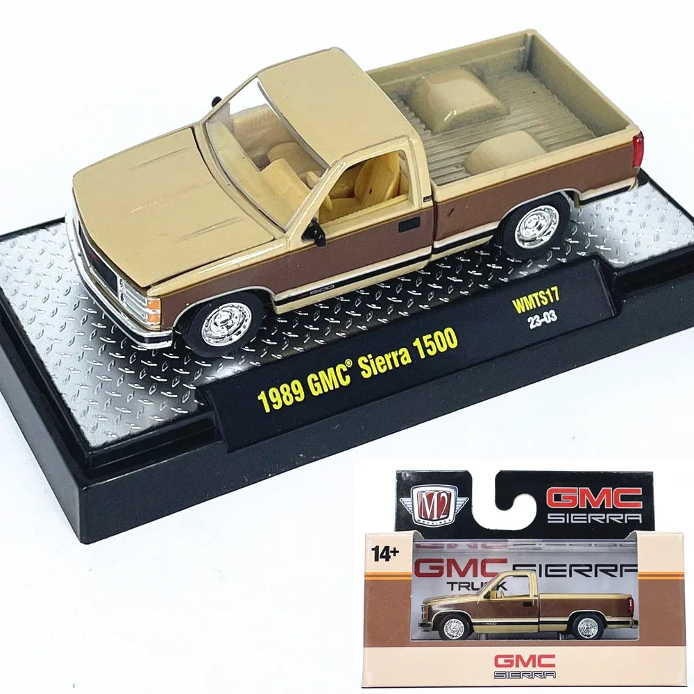 M2 Machines 1/64 1989 GMC Sierra1500 Die-cast alloy car model collection display child gift