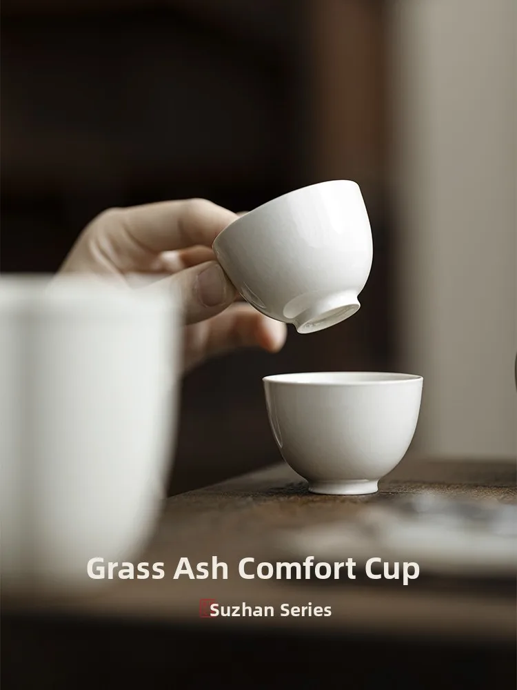 Simple Cerc Tea Cup Small Capaci Personal Drinking Cup For Tea Appreciation Mat Tea Set Guest Cup Cao Mu Hai Product-image