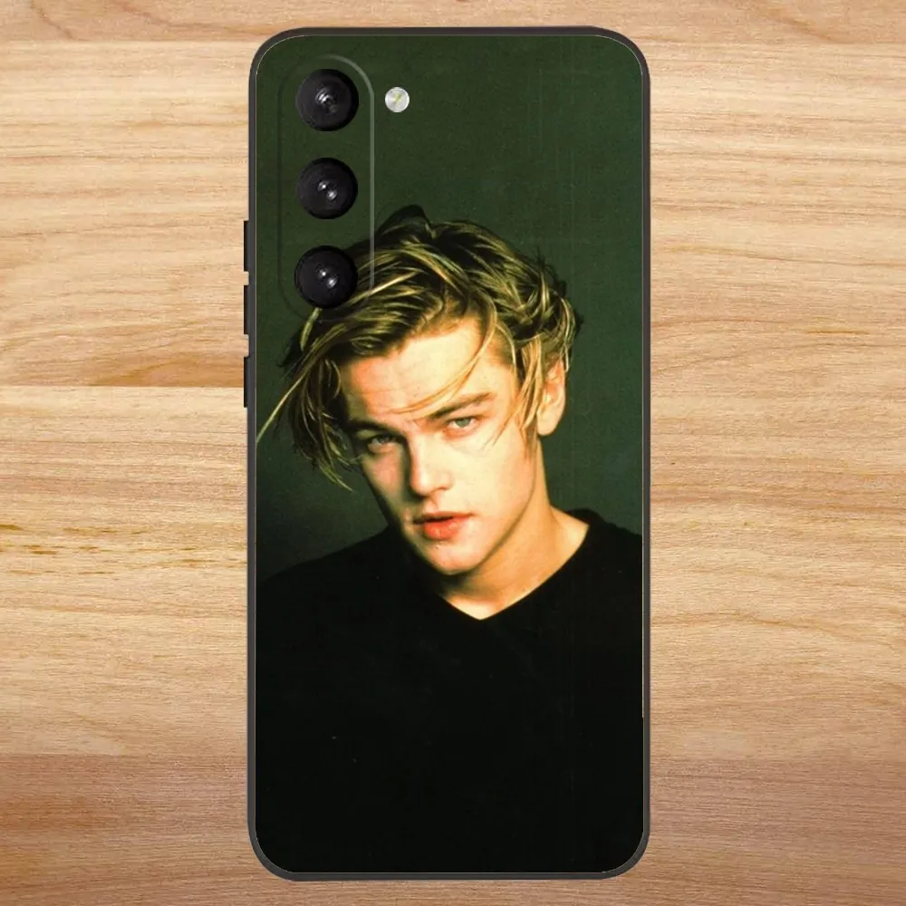 L-Leonardo D-Dicaprio Phone Case For Samsung S23,23,22,30,21,10,9,Note20 Ultra,Lite,Ultra,5G,Plus,FE,Black Soft Case