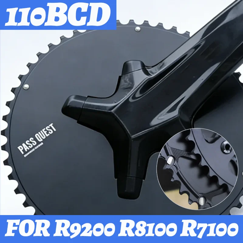 

110bcd 4bolt Chainring Bcd 110 Aero Chainring For Shimano 2x12 9200 105 7100 Ultegra R8100 Crowns 52 36 54/40 Plates 50 34 53 39