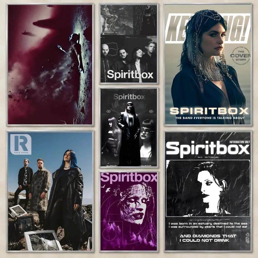Band Metal Spiritbox Poster Self-Adhesive Wall Art HD Print For Dorm Teen Room Decor Gift