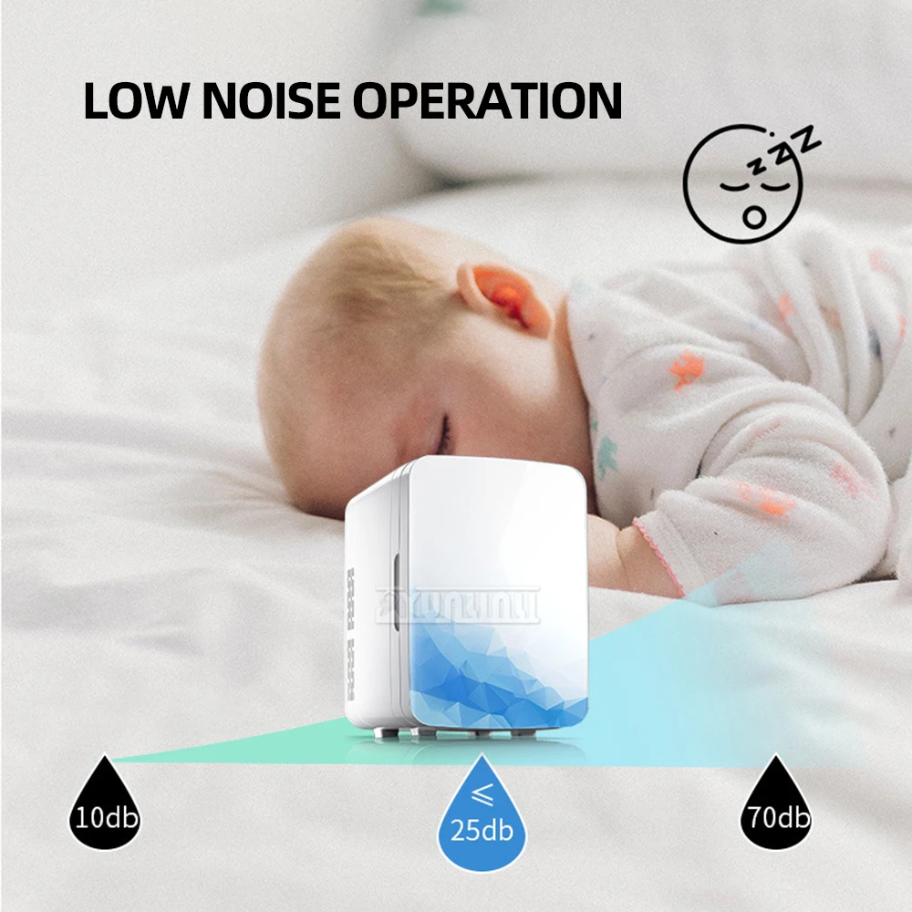 Умный холодильник 20 л для автомобилей и дома, мини-холодильники, настольные косметические холодильники