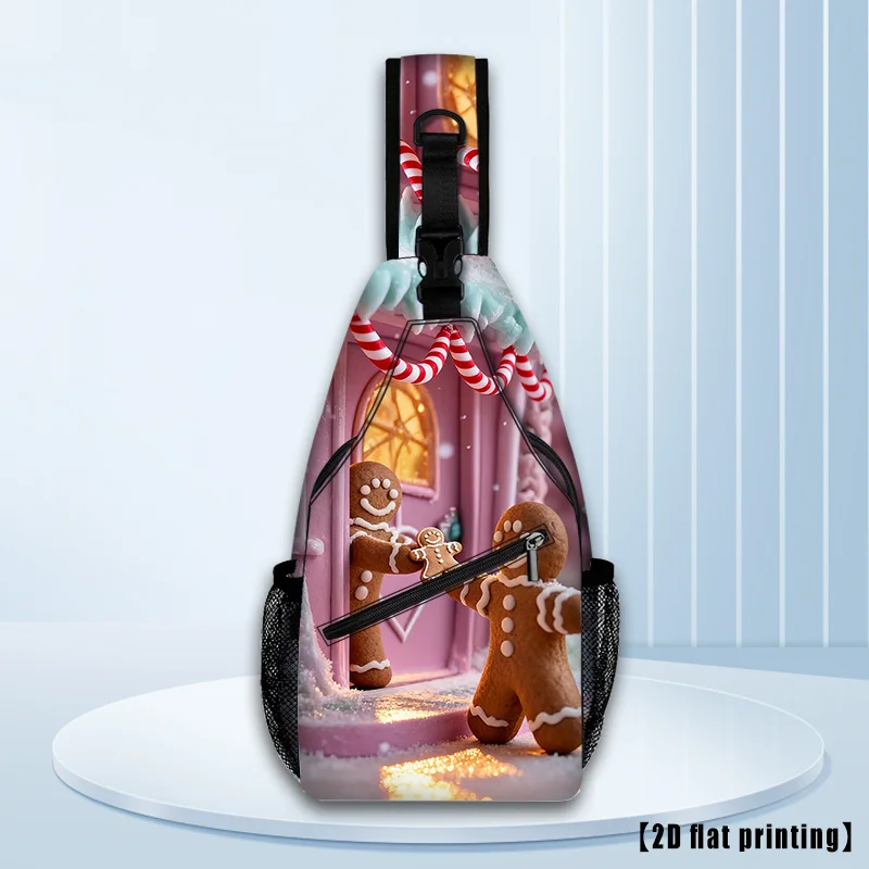 

Рюкзак Gingerbread House Candy Tree — легкая походная сумка большой вместимости с регулируемым двусторонним ремнем через плечо/нагрудным ремнем