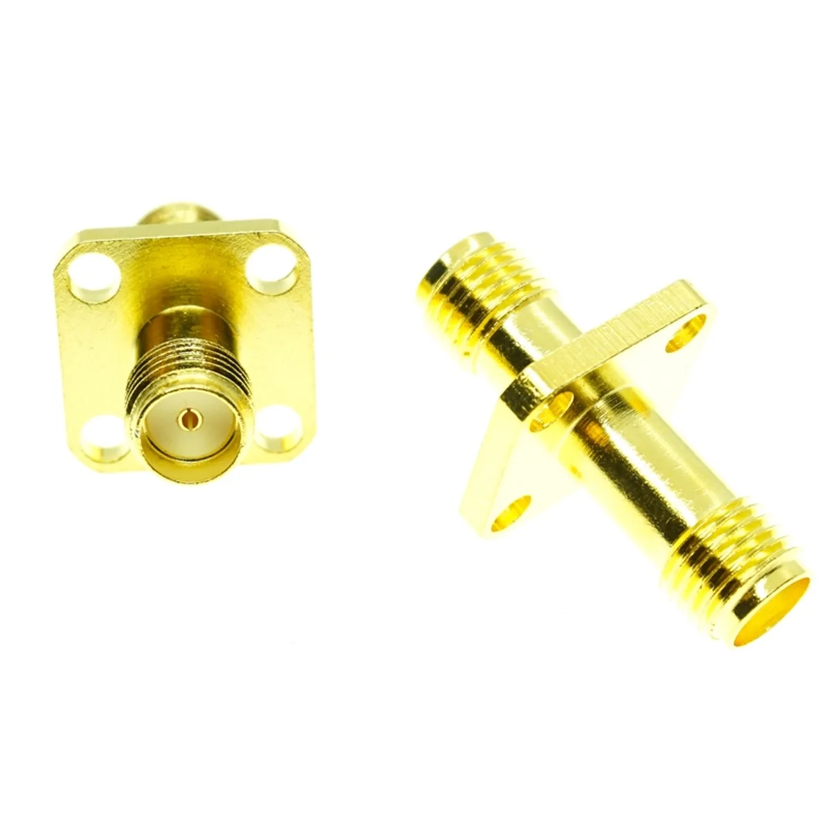 

Connector Adapter SMA female jack to SMA female 4 Hole Flange Mount RF Coaxial