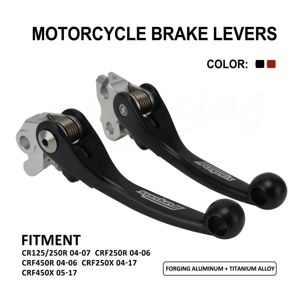 

Funparts Motorcycle Durable Brake Clutch Lever Forged Aluminum Titanium Alloy For HONDA CR 125 250R CRF 250R 450R CRF 250X 450X