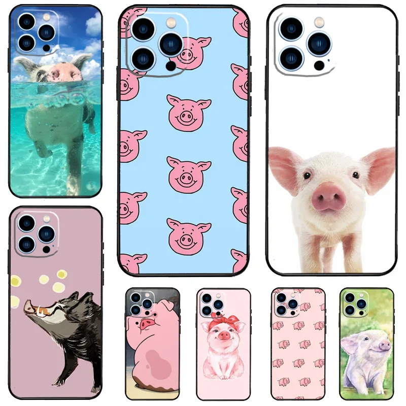 Kawaii Pig Case For Samsung Galaxy S26 Ultra S25 S24 S23 S22 S21 S10 Plus S20 FE S25 Ultra Cover Funda