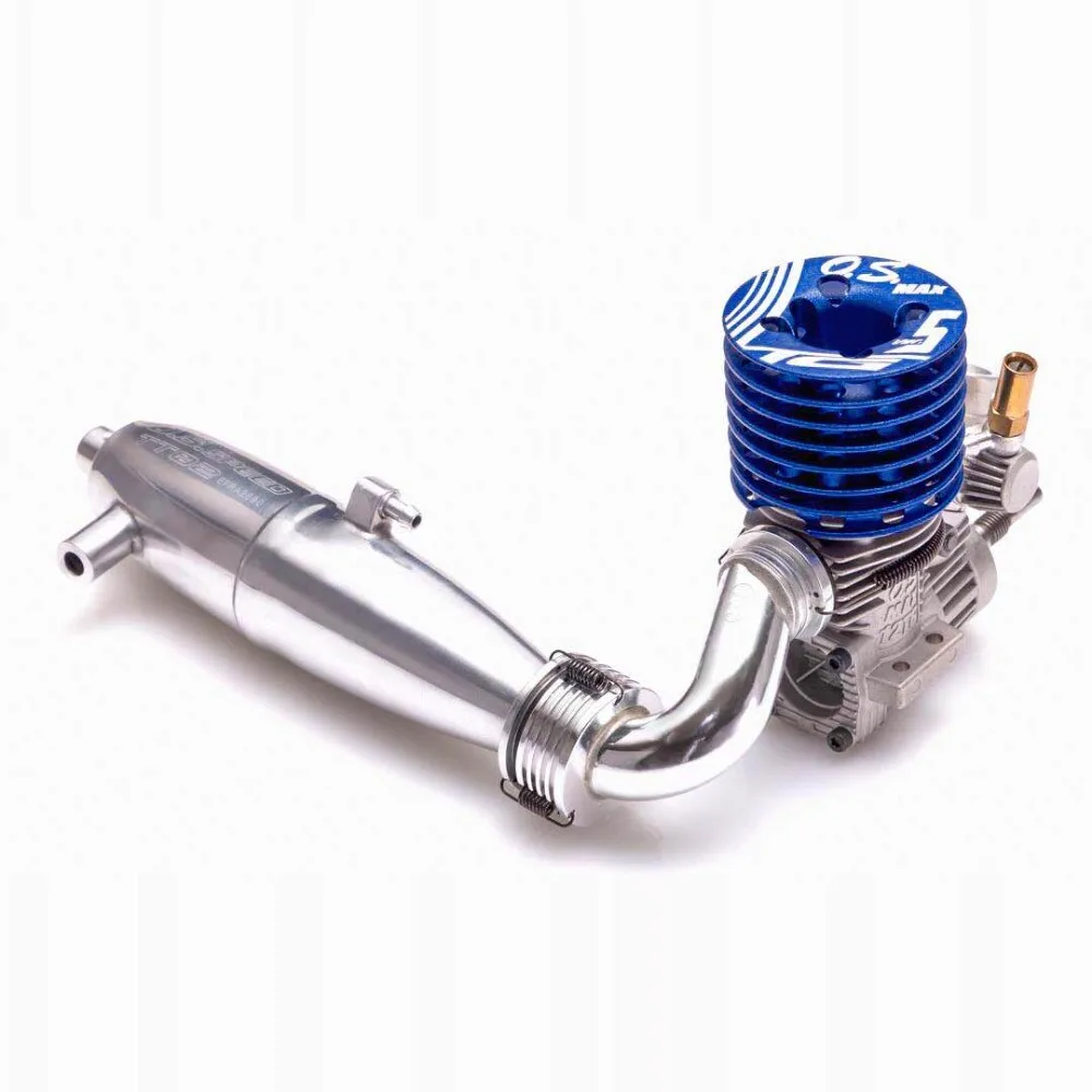 OS Engines MAX-12TG 2cc Version 5 .12 Nitro Engine Exhaust Pipe Combo for 1/10 RC On-Road Touring Model Car Racing Engine Kit