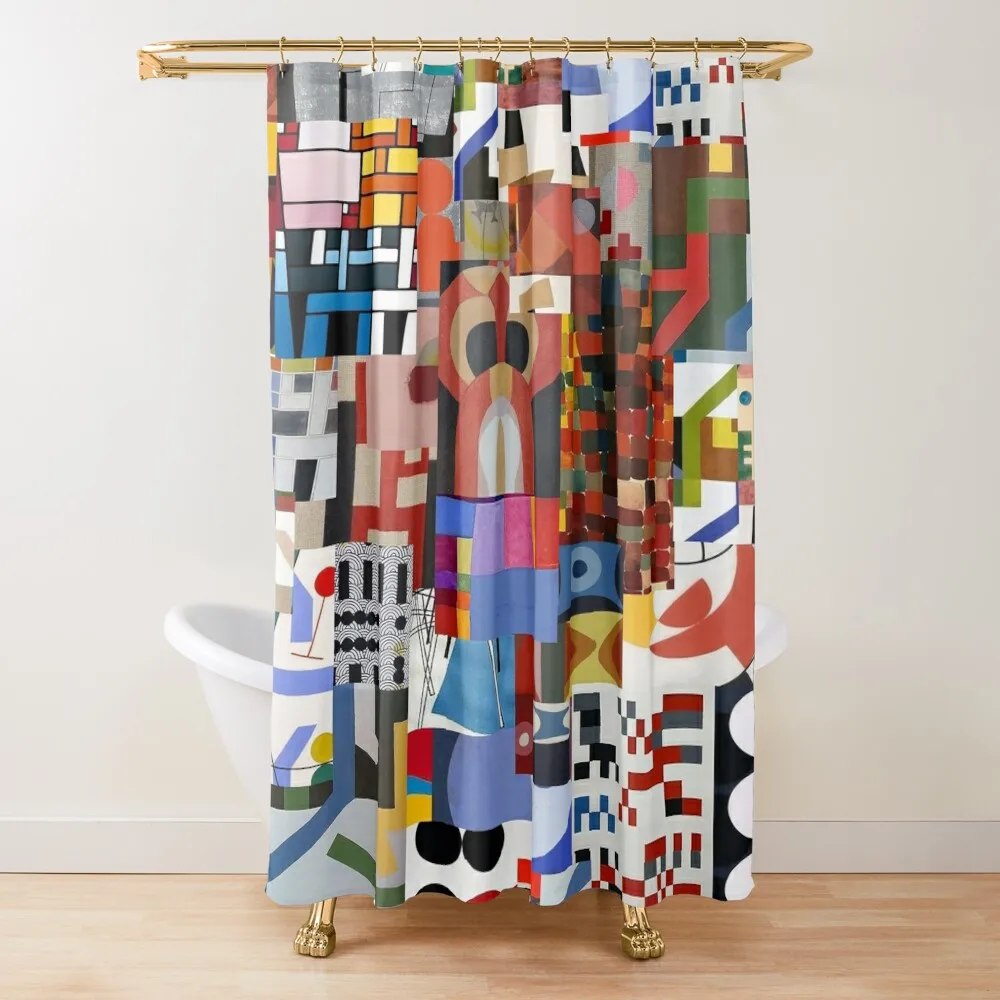 

Sophie Taeuber-Arp Shower Curtain Luxury Bathroom Waterproof Shower And Anti-Mold Elegant Bathroom Bathroom Accessory Curtain