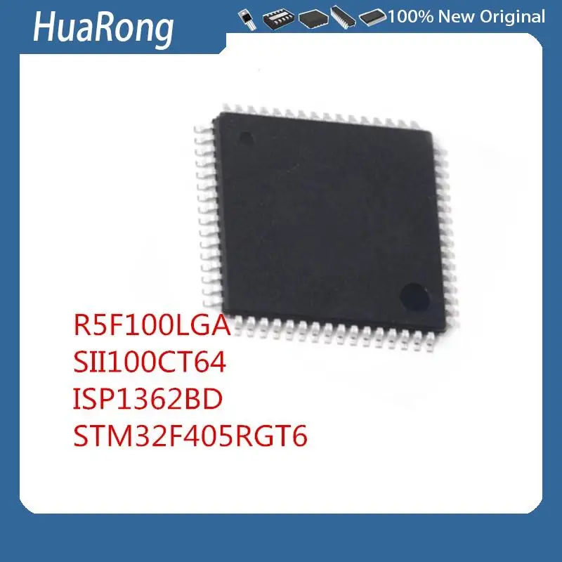 

5 шт./лот R5F100LGA SII100CT64 SIL100CT64 ISP1362BD ISP1362 STM32F405RGT6 STM32F405RG STM32F405RGT7 QFP64