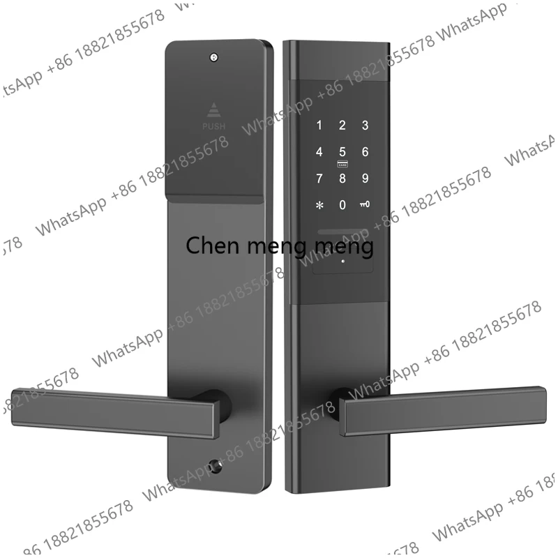 Bluetooth Wireless Digital Electronic Smart Lock TTlock App Home Intelligent keypad Password Door Lock on Wooden door