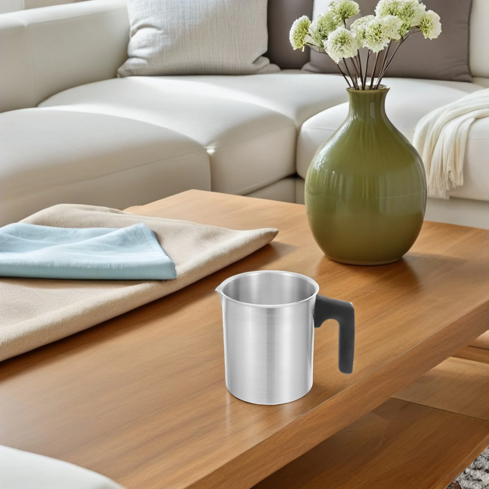 

700Ml Wax Melting Pot with Ergonomic Handle Large Capacity for Fast High Temperature Soap Lipstick Making Portable